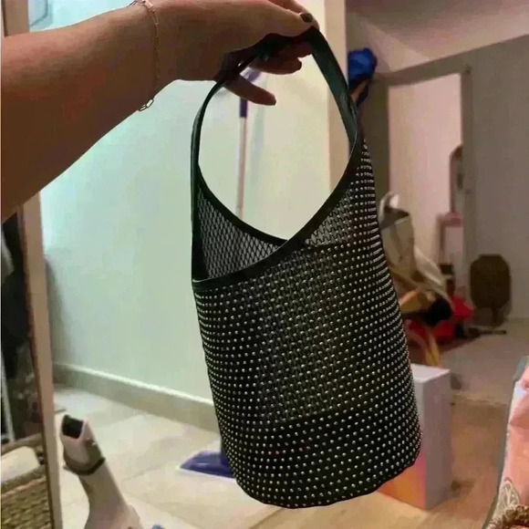 Reformation Small Mesh Silvana Bucket Bag - Picture 3 of 5